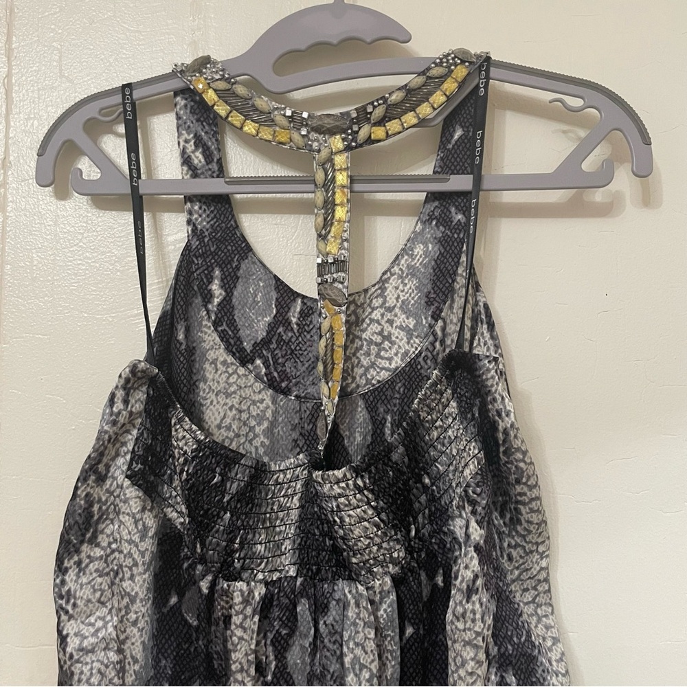 Bebe Snake Embellished Racerback Top - Picture 6 of 6